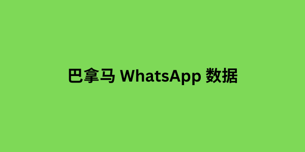 巴拿马 WhatsApp 数据