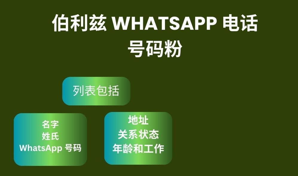 伯利兹 Whatsapp 电话号码粉